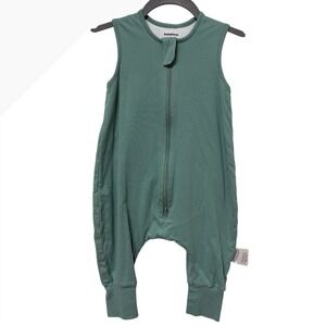 BubblePanda Sage Green 0.5 TOG Cotton Sleeveless Sleep Sack Walker Sz M 80-90cm